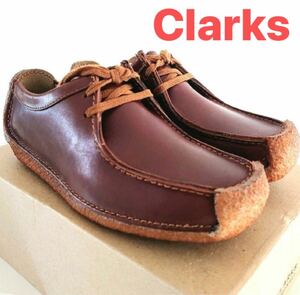 新品★Clarks クラークス チェスナットレザー 本革シューズ 23cm クラークスジャパン正規品