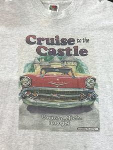 Cruise to the Castle 1998 Tシャツ　ホットロッド　USA クラシックカー　シボレー　城　ミュージアム　アメリカ　ビンテージ　古着