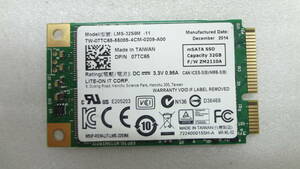 複数入荷 SSD LITE-ON LMS-32S9M-11 32GB FW:ZM2110A mSATA 中古動作品(A212)