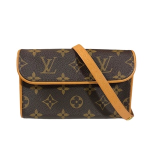 ルイヴィトン ポシェットフロランティーヌ モノグラム モノグラムキャンバス M51855 ブラウン レディース LOUIS VUITTON 中古