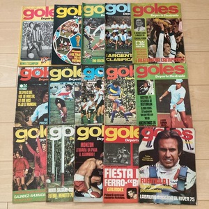 g002 洋雑誌【goles 】15冊 1974年■サッカー アルゼンチン ボクシング テニス スポーツ