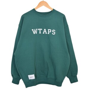 ダブルタップス WTAPS ACADEMY/SWEATER/COTTON. COLLEGE クルーネックスウェット 2024SS 商品番号:8066000260396