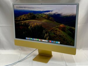 1円スタート！！Apple iMac A2438 (24-inch, M1,2021) イエロー [Dmc]