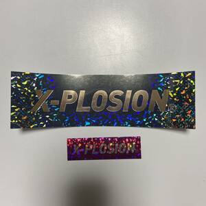 X-PLOSINON エクスプロージョン ステッカー 大判 2種