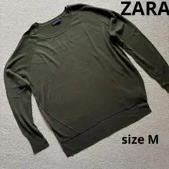 ZARA  レディース　ニット　　緑　size M