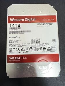 Western Digital SATA HDD RED ハードディスク　WD140FEGX 14TB NASware 3.5 inch インチ 使用時間9372時間 電源41回投入　5 NAS用