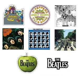 ★ザ・ビートルズ ステッカー 8pcs The BEATLES 正規品 Abby Road Rubber Soul Yellow Submarine