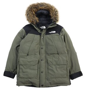 美品 ザ・ノースフェイス ND919935 Mountain Down Coat ゴアテックス ファー付き フーデッドダウンコート ジャケット カーキ XS 正規品