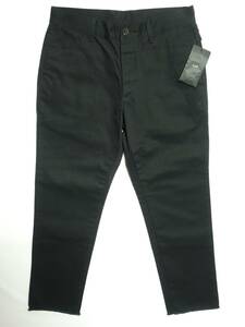 未使用■wjk 16SS Military 9.5 Pants vintage chino ミリタリー ビンテージ チノ パンツ 日本製 ブラック/黒 S■定価23,000円＋税