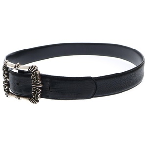 CHROME HEARTS クロムハーツ BLT FILIGREE OTJ フィリグリーOTJバックル レザーベルト ブラック/シルバー