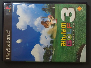 中古 SONY ソニー PlayStation2 プレイステーション2 ソニー みんなのゴルフ GOLF3 EVERYBODEY