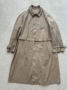 bultel size48(M) Faltcoat Rainwear レインウエア スプリングコート メンズ ベージュ ステンカラーコート ベルト付き ブルテル