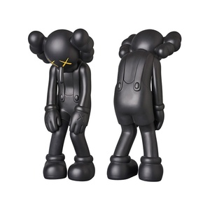 未使用 MEDICOM TOY KAWS SMALL LIE Companion Vinyl Figure ブラック メディコムトイ カウズ ビニールフィギュア