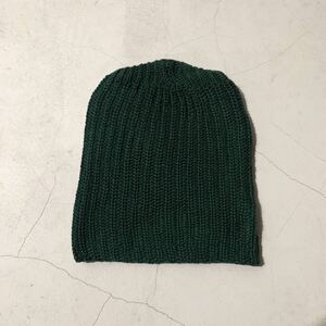 《MADE IN USA》新品 COLUMBIA KNIT コロンビアニット コットン ニットキャップ ビーニー グリーン 緑 ヴィンテージ アメリカ製