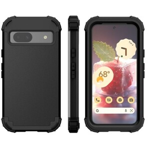 Pixel 8a ブラック ハイブリッド ケース 