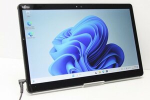 1円スタート タブレットPC Windows11 富士通 ARROWS Tab Q738 第7世代 Core i3 SSD128GB メモリ4GB Windows10 カメラ 13.3インチ