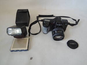 C / MINOLTA ミノルタ α-7700i AF 35-105mm レンズ PROGRAM 3200i ストロボ AB-700 マウント カメラセット 中古品