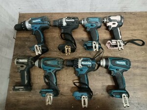 C40 makita マキタ インパクトドライバ まとめ　8点 18V 電動工具 充電式 TD171D DF484D HP458D インパクトレンチ　ジャンク