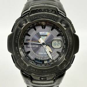 1円~【実動】カシオ CASIO G-SHOCK MR-G MRG-3000DJ タフソーラー 電波ソーラー メンズ腕時計 グレー文字盤 デジアナ チタン J150560