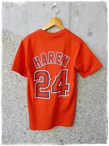 メンズ　MLB　半袖　Tシャツ　LA　ANGELS　アナハイム　エンジェルス　#24　HAREN　アメリカ　インポート　野球　メジャー　S