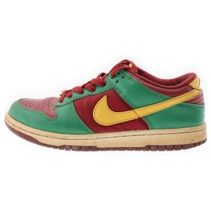 ナイキ 【観賞用】DUNK LOW ダンクロー ポルトガル 2004 ローカットスニーカー US8.5/26.5cm レッド/グリーン/イエロー 307378-671