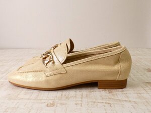 スティルモーダ　Stilmoda シャイニー　チェーンビットローファー【L