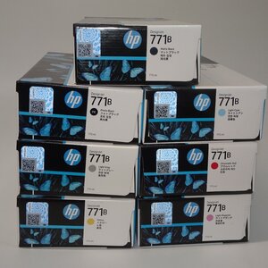 7色 純正 HP771B インク ライトシアン ライトマゼンタ イエロー クロムレッド マットブラック フォトブラック ライトグレー NO.6667