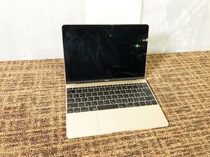 ★ジャンク扱い品 中古★Apple アップル MacBook 12インチ(Early 2015) ゴールド【A1534】DW3L