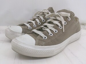 ◇ CONVERSE × earth music&ecology ALL STAR LIGHT OX 31303961 スニーカー シューズ 24.5cm カーキ レディース E