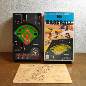 昭和レトロ 当時物 EPOCH エポックブックゲームシリーズ ベースボール 野球ゲーム 1977年製 エポック社 レトロゲーム