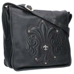 クロムハーツ Chrome Hearts BAG-MAIL BS FLR メールバッグ BSフレア装飾レザーショルダーショルダーバッグ 中古 SS07