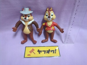 ビンテージ　ディズニー　PVC フィギュア　チップとデール　ベンダブル　レスキューレンジャー