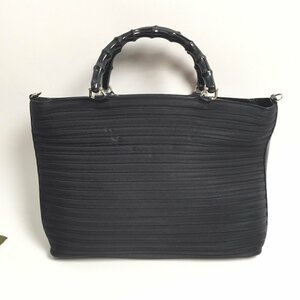 GUCCI グッチ 【lay991D】 002 1998 0352 バンブー 2WAY ハンドバッグ ショルダー 肩掛け 斜めがけ 鞄 レディース ブラック 黒 CH