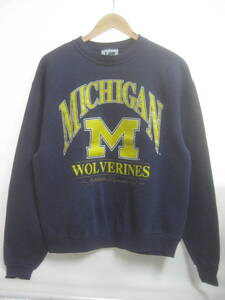 一点物!! Lee リー ビンテージ Lee SPORT ラバープリントスウェット 良柄 MICHIGAN WOLVERINES MADE IN USA 希少 サイズ XL