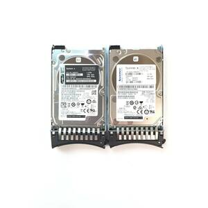 S6051775 IBM(lenovo) 1.2TB SAS 10K 2.5インチ HDD 2点【中古動作品】919