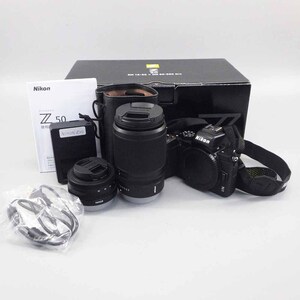 1円〜 Nikon ニコン Z50 DX16-50+DX50-250 ダブルズームキット ミラーレス一眼 通電・シャッター確認済 カメラ 322-3384548【O商品】