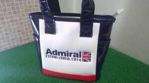 【収納多数】新品未使用　Admiral　トリコロール　エナメル　ラウンドバック　完売カラー　　/0203