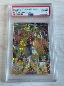 ドラゴンボールヒーローズ SDBH PSA10 最高評価 鑑定品 BM3- SEC3 ゴジータ カードダス レア キラ PSA鑑定品