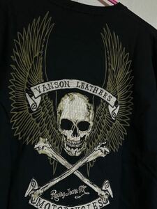 VANSON LEATHERS バンソン ビッグ刺繍　長袖Tシャツ