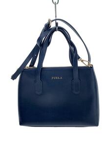 FURLA◆ショルダーバッグ/レザー/ネイビー/無地/fp-2019-333/41