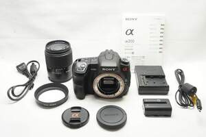 【適格請求書発行】良品 SONY ソニー α200 レンズキット DSLR-A200K DT 18-70mm F3.5-5.6 SAL1870 デジタル一眼【アルプスカメラ】241223y