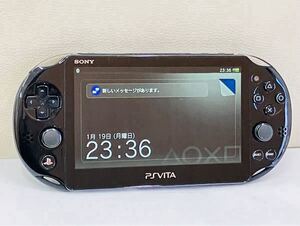 【送料無料】SONY ソニー Playstation Vita PSVITA PCH-2000 ブラック 本体＋メモリカード8GB＋本体カバー付き 初期化済 簡易動作確認済