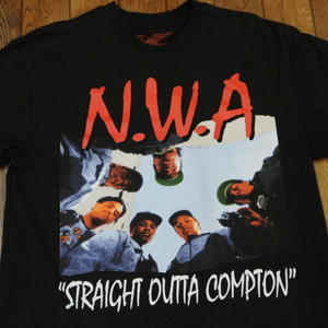 N.W.A Straight Outta Compton Tシャツ M ブラック フォト / Eazy-E 2pac raptee drdre eminem snoopdogg wutang beastieboys rundmc