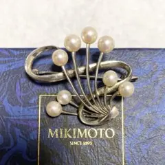 MIKIMOTO silver925 パールブローチ　真珠