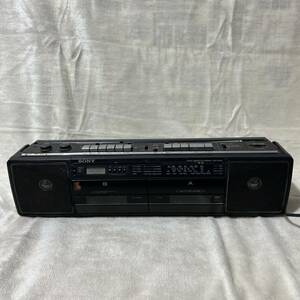 C815 昭和レトロ SONY ソニー ラジカセ CFS-W302 ラジオカセットコーダー コード無し