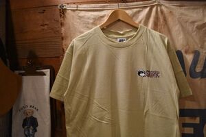 デッドストック品◎USA製90sビンテージSKUNKスカンク半袖両面プリントTシャツL綿100クリーム系アメリカ製未使用品アメカジストリートn23794