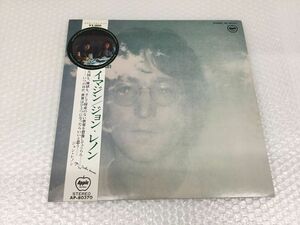 D961-80　④LPレコード　丸帯/補充票/赤盤　ポストカード付　JOHN LENNON ジョン・レノン　 IMAGINE イマジン APPLE（AP-80370）国内盤