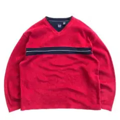 GAP 90s 00s Vネック フリース プルオーバー