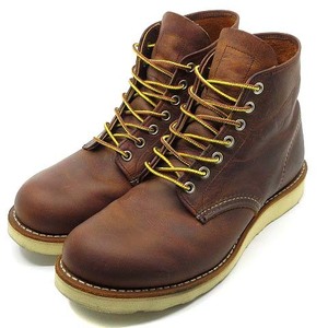 レッドウィング REDWING 11年 6インチ クラシックラウンド プレーントゥ ブーツ 9111 カッパー ラフ＆タフ 7.5 25.5cm USA製 メンズ