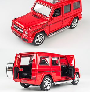 送料無料　国内発送　メルセデスベンツ レッド G65 AMG 1/32 ゲレンデ　Gクラス W463 G55 G63 G500 サウンド ライト ダイキャスト ミニカー